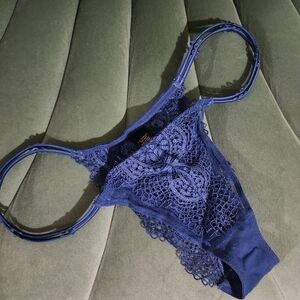 Vtg Victoria's Secret Itsy Crochet Lace Panty Nwot M